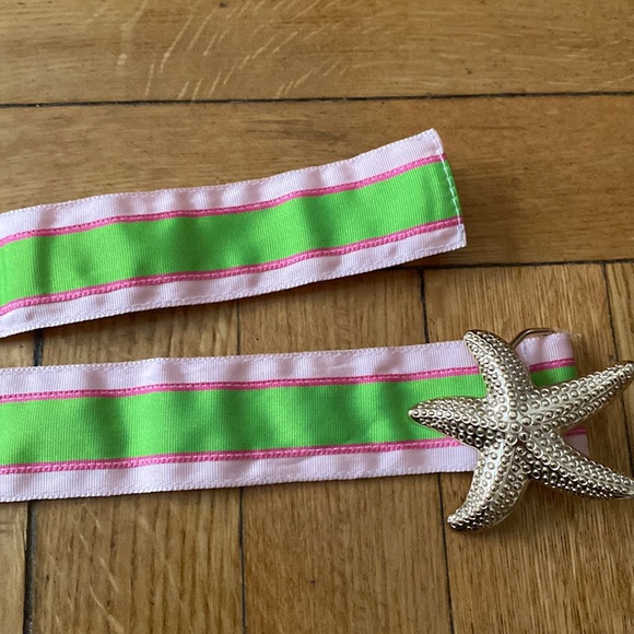 Talbots Accessories Vintage Star Fish Ribbon Belt Great Condition